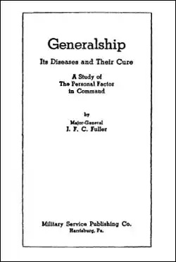 CSI Reprint: Generalship: Its Diseases and Their Cure